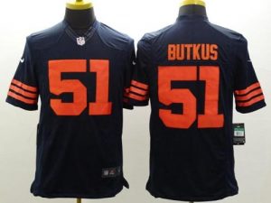 Nike Bears #51 Dick Butkus Navy Blue 1940s Throwback Men's Stitched NFL Limited Jersey