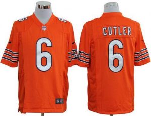 Nike Bears #6 Jay Cutler Orange Alternate Men's Embroidered NFL Game Jersey