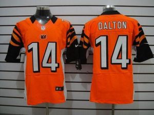 Nike Bengals #14 Andy Dalton Orange Alternate Men's Embroidered NFL Elite Jersey