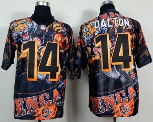 Nike Bengals #14 Andy Dalton Team Color Men's Stitched NFL Fanatical Version Jersey