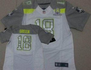 Nike Bengals #18 A.J. Green White Pro Bowl Men's Stitched NFL Elite Team Carter Jersey