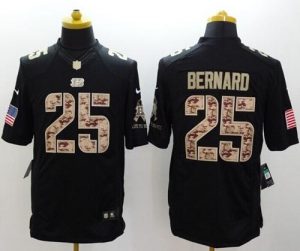 Nike Bengals #25 Giovani Bernard Black Men's Stitched NFL Limited Salute to Service Jersey