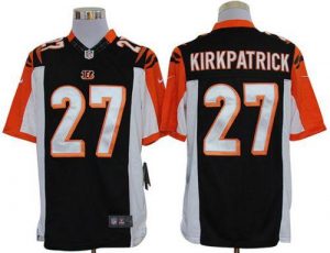 Nike Bengals #27 Dre Kirkpatrick Black Team Color Men's Embroidered NFL Limited Jersey