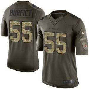 Nike Bengals #55 Vontaze Burfict Green Men's Stitched NFL Limited Salute to Service Jersey