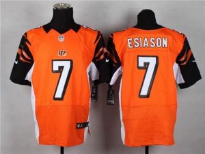 Nike Bengals #7 Boomer Esiason Orange Alternate Men's Stitched NFL Elite Jersey