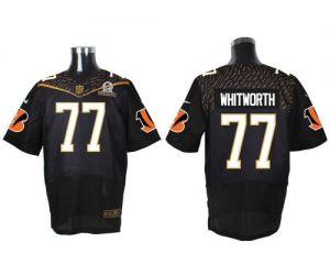 Nike Bengals #77 Andrew Whitworth Black 2016 Pro Bowl Men's Stitched NFL Elite Jersey