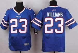 Nike Bills #23 Aaron Williams Royal Blue Team Color Men's Stitched NFL New Elite Jersey