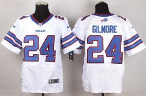 Nike Bills #24 Stephon Gilmore White Men's Stitched NFL New Elite Jersey