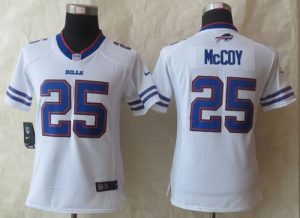 Nike Bills #25 LeSean McCoy White Women's Stitched NFL Limited Jersey