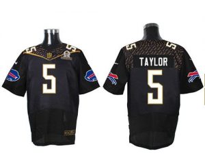 Nike Bills #5 Tyrod Taylor Black 2016 Pro Bowl Men's Stitched NFL Elite Jersey