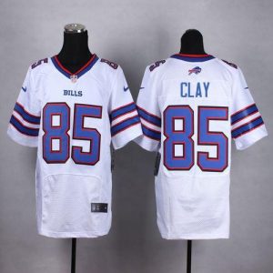 Nike Bills #85 Charles Clay White Men's Stitched NFL New Elite Jersey