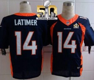 Nike Broncos #14 Cody Latimer Navy Blue Alternate Super Bowl 50 Men's Stitched NFL New Elite Jersey