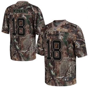Nike Broncos #18 Peyton Manning Camo Men's Embroidered NFL Realtree Elite Jersey