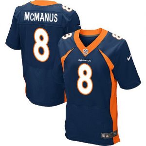 Nike Broncos #8 Brandon McManus Navy Blue Alternate Men's Stitched NFL New Elite Jersey
