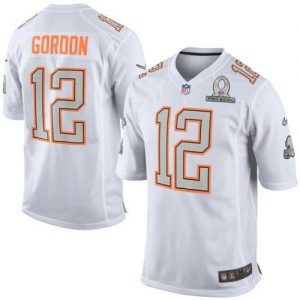 Nike Browns #12 Josh Gordon White Pro Bowl Men's Stitched NFL Elite Team Rice Jersey