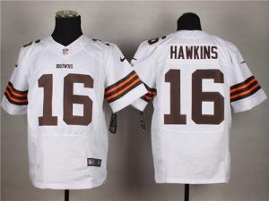 Nike Browns #16 Andrew Hawkins White Men's Stitched NFL Elite Jersey