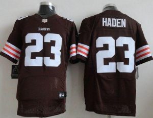 Nike Browns #23 Joe Haden Brown Team Color Men's Embroidered NFL Elite Jersey