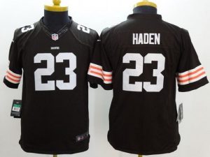 Nike Browns #23 Joe Haden Brown Team Color Youth Stitched NFL Limited Jersey