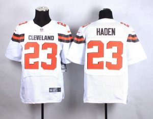 Nike Browns #23 Joe Haden White Men's Stitched NFL New Elite Jersey