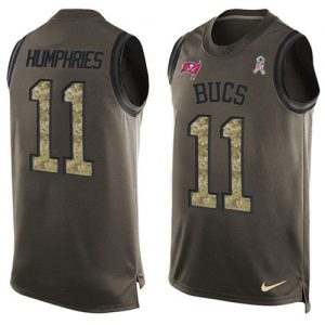 Nike Buccaneers #11 Adam Humphries Green Men's Stitched NFL Limited Salute To Service Tank Top Jersey