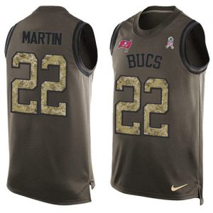 Nike Buccaneers #22 Doug Martin Green Men's Stitched NFL Limited Salute To Service Tank Top Jersey