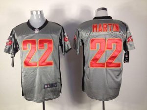 Nike Buccaneers #22 Doug Martin Grey Shadow Men's Embroidered NFL Elite Jersey