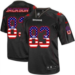 Nike Buccaneers #83 Vincent Jackson Black Men's Stitched NFL Elite USA Flag Fashion Jersey