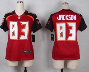 Nike Buccaneers #83 Vincent Jackson Red Team Color Women's Stitched NFL New Elite Jersey