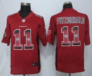 Nike Cardinals #11 Larry Fitzgerald Red Team Color Men's Stitched NFL Limited Strobe Jersey