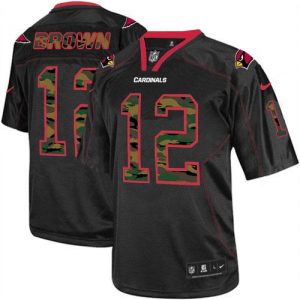 Nike Cardinals #12 John Brown Black Men's Stitched NFL Elite Camo Fashion Jersey