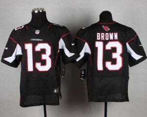Nike Cardinals #13 Jaron Brown Black Alternate Men's Stitched NFL Elite Jersey