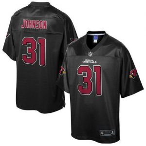 Nike Cardinals #31 David Johnson Black Men's NFL Pro Line Black Reverse Fashion Game Jersey