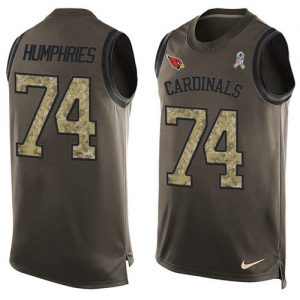 Nike Cardinals #74 D.J. Humphries Green Men's Stitched NFL Limited Salute To Service Tank Top Jersey