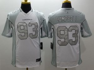 Nike Cardinals #93 Calais Campbell White Men's Stitched NFL Limited Platinum Jersey