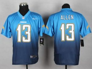 Nike Chargers #13 Keenan Allen Electric Blue Navy Blue Men's Stitched NFL Elite Fadeaway Fashion Jersey