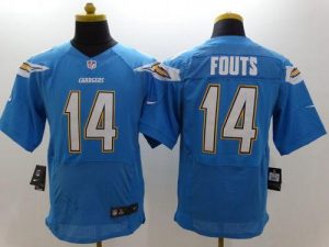 Nike Chargers #14 Dan Fouts Electric Blue Alternate Men's Stitched NFL New Elite Jersey