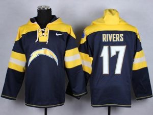 Nike Chargers #17 Philip Rivers Navy Blue Player Pullover NFL Hoodie