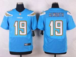 Nike Chargers #19 Lance Alworth Electric Blue Alternate Men's Stitched NFL New Elite Jersey