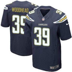 Nike Chargers #39 Danny Woodhead Navy Blue Team Color Men's Embroidered NFL New Elite Jersey