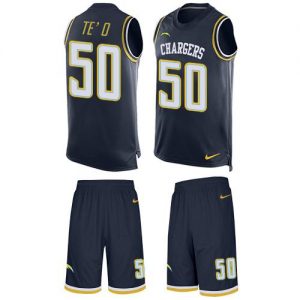 Nike Chargers #50 Manti Te'o Navy Blue Team Color Men's Stitched NFL Limited Tank Top Suit Jersey