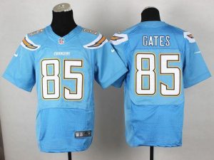 Nike Chargers #85 Antonio Gates Electric Blue Alternate Men's Stitched NFL New Elite Jersey