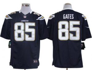 Nike Chargers #85 Antonio Gates Navy Blue Team Color Men's Embroidered NFL Limited Jersey