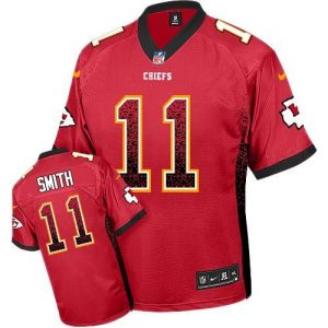 Nike Chiefs #11 Alex Smith Red Team Color Men's Embroidered NFL Elite Drift Fashion Jersey