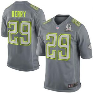 Nike Chiefs #29 Eric Berry Grey Pro Bowl Men's Stitched NFL Elite Team Sanders Jersey