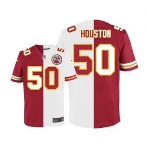 Nike Chiefs #50 Justin Houston Red White Men's Stitched NFL Elite Split Jersey
