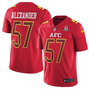 Nike Chiefs #57 D.J. Alexander Red Men's Stitched NFL Limited AFC 2017 Pro Bowl Jersey