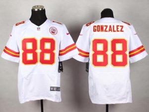 Nike Chiefs #88 Tony Gonzalez White Men's Stitched NFL Elite Jersey