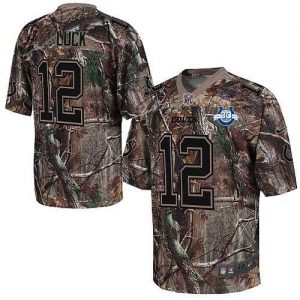 Nike Colts #12 Andrew Luck Camo Men's Embroidered NFL Realtree Elite Jersey