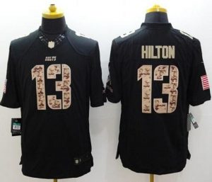 Nike Colts #13 T.Y. Hilton Black Men's Stitched NFL Limited Salute to Service Jersey