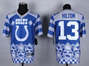 Nike Colts #13 T.Y. Hilton Royal Blue Men's Stitched NFL Elite Noble Fashion Jersey